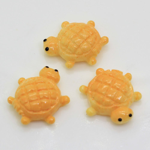 100 pcs/sac Mini Tortue En Forme De Résine Dos Plat Cabochon Pour Artisanat À La Main Décoration Perles Charmes Téléphone Shell Décor