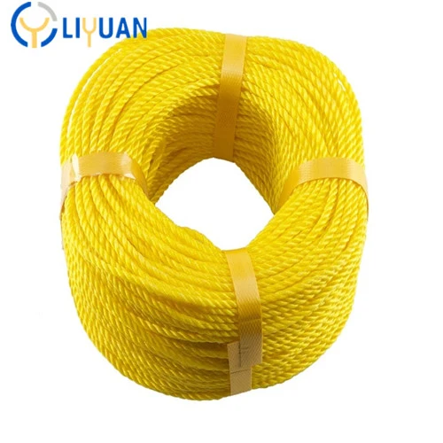 Yellow Blue White Green 3 Strand PP Rope for Packing