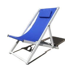 UKEA Outdoor Aluminum Canvas Deck Chairs - Folding Sling Chair with Pillow