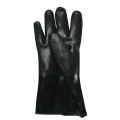 Jersey Liner διπλό επίστρωμα με μαύρα γάντια χημικών χειρισμού 12 ιντσών PVC