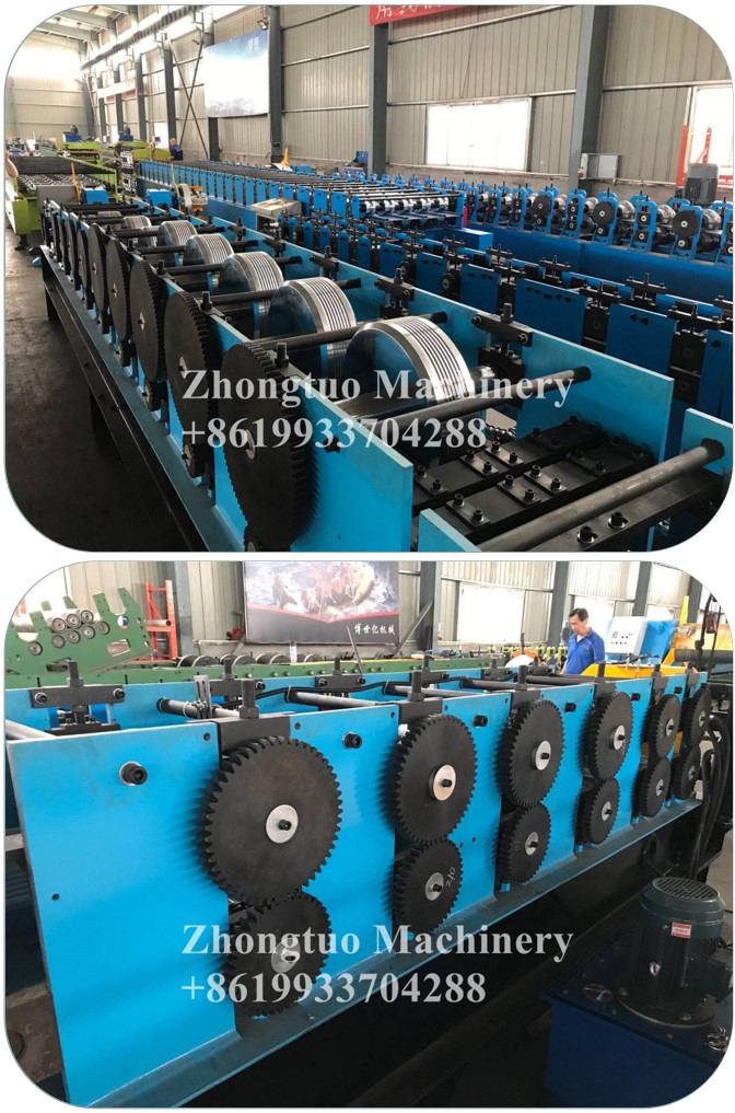 Hot sale special-shaped downspout cold roll forming machine