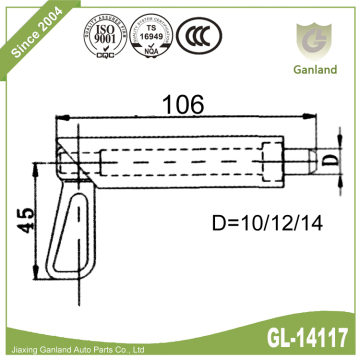 Spring Loaded Barrel Shoot Bolt Twist Lock Latch