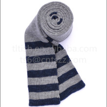 Fashion navy grey stripe winter scarf men's scarf