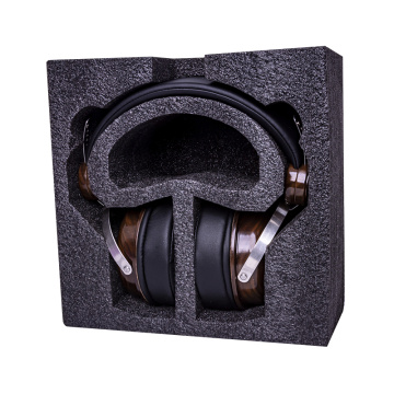 수입 된 검은 호두 나무 Hifi 50mm 다이내믹 스피커 헤드폰