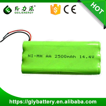 2500mAh 14.4V NI-MH AA Battery Pack For Roomba Sweeper
