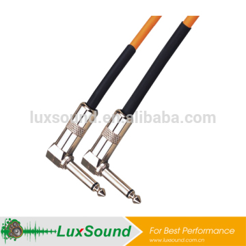 unbalance instrument cable, 6.35 jack guitar cable, right angle guitar cable