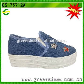 Latest stylish cheap canvas sole shoes