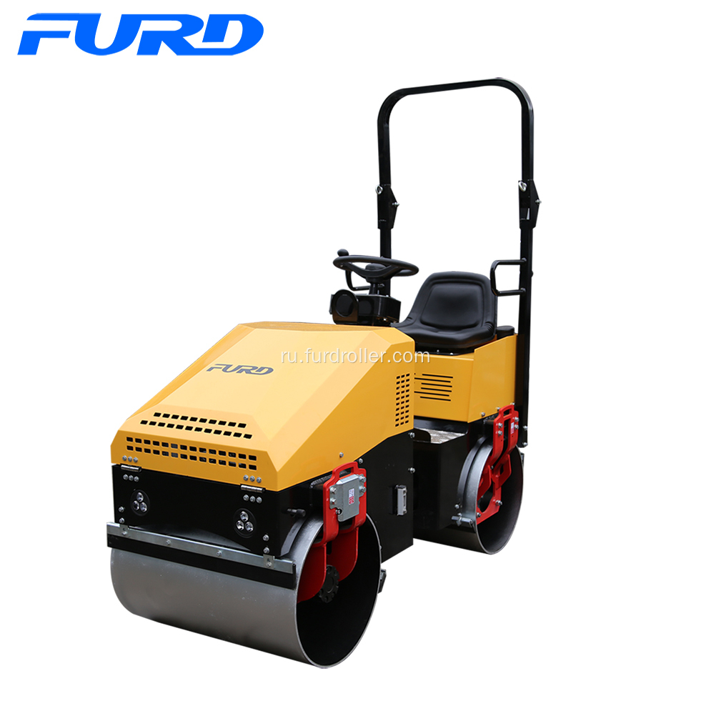 1+Ton+Hydraulic+Vibration+Mini+Road+Roller+Compactor