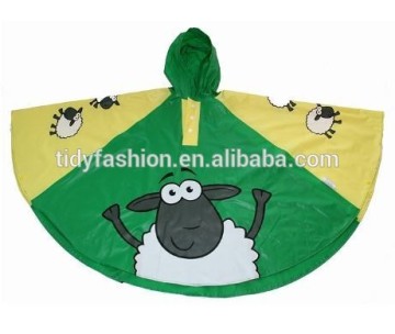 Hooded Kids PVC Rain Cape