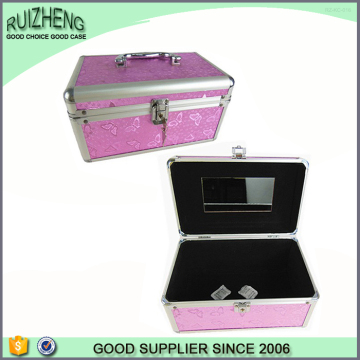 Mini aluminum makeup box