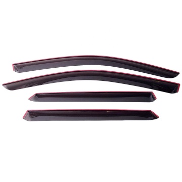 JDMotorsport88 Acrylic Black Tinted Car Window Visors for VW Golf MK5 2004-2009 Hatchback