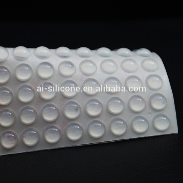 Adhesive rubber cushion washer