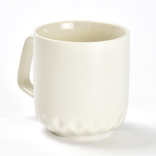Custom Embossed Coffee Logo Ceramic Mug