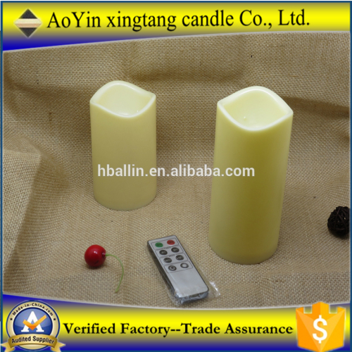 Flickering flame rechargable led tea light wax candles