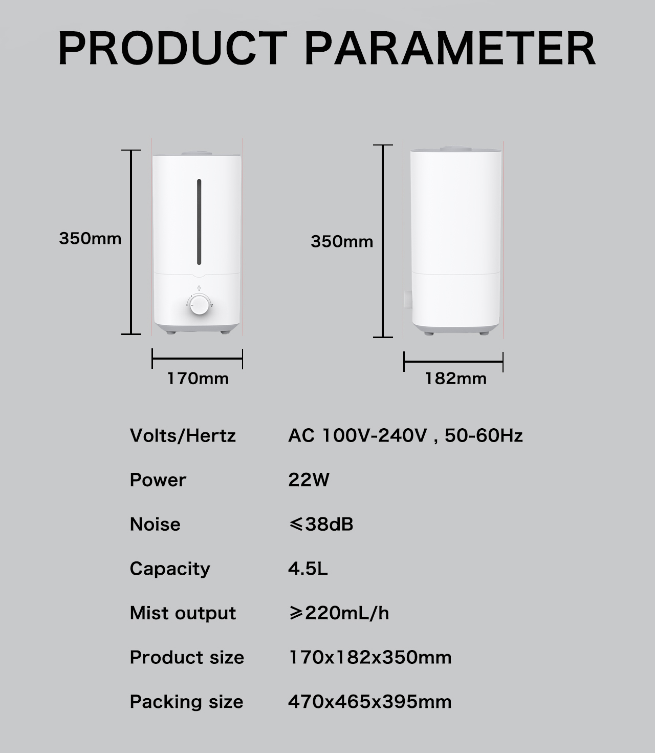 HTJ-2196 humidifier specification HTJ-2196 humidifier specification