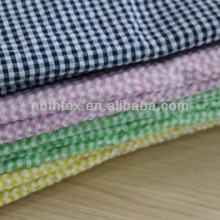 tartan design seersucker fabric