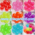 16MM 18MM Ακρυλικό στρογγυλό ημιδιαφανές Candy Chunky Gumball Beads