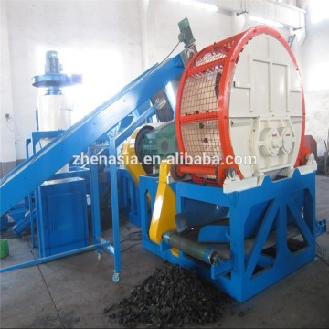 whole car tyre crusher shredder machine with reasonable structure