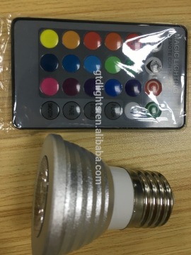 RGB led spot light remote control led spot light 4w