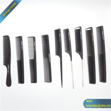personalized plastic flat top hair comb set