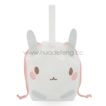 White Non-woven Bunny Party Handle Gift Packing Bag