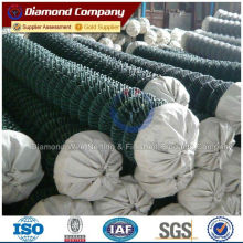 Plastic coated chain link mesh