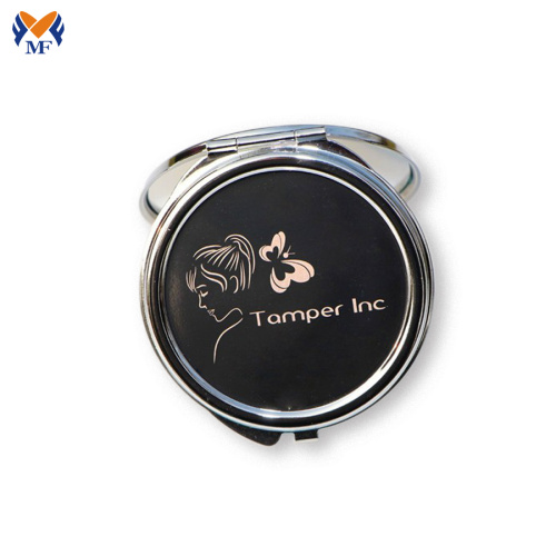 Custom logo metal cheap pocket mirror for ladies