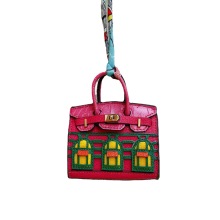 Luxury Designer Leather Bag Charms: Cute Mini Handbag Hangers and Purse Ornaments