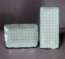 Ceramic Rectangular Platter Multicolor