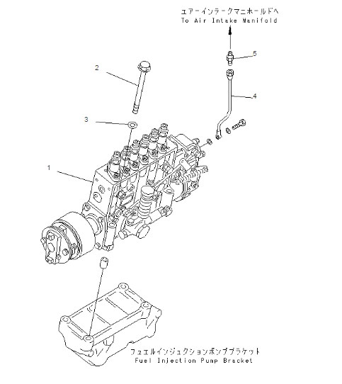 مضخة حقن المحرك الأصلية KOMATSU SA6D140 6211-72-1121