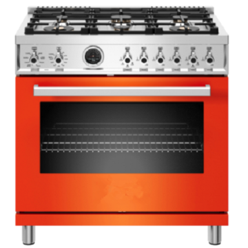 36 inch Dual Fuel Range 6 Burner