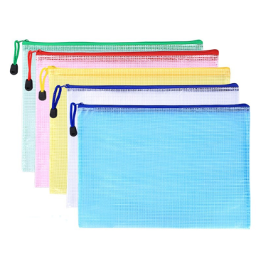 A4 Zipper File Bags - Waterproof PVC Pouches with Zippered Closure