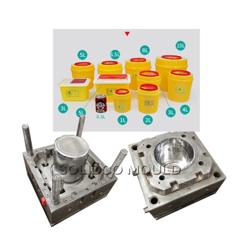 Platic injection mould for Needle Disposal Container