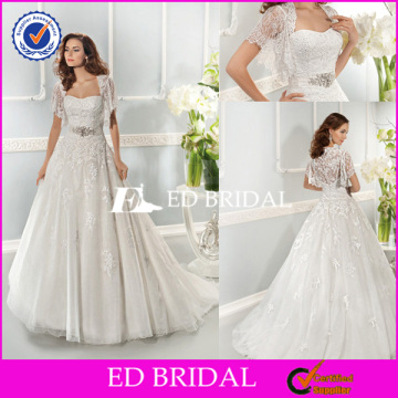 XL790 2014 new style lace ball gown german wedding dresses with bolero