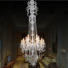Living Room Clear Art Glass Chandelier Lighting