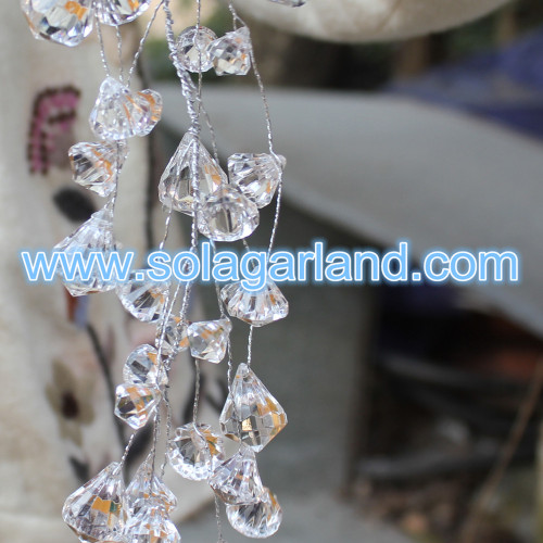 Diamond Crystal Bead Garland Artificial Crystal Branches