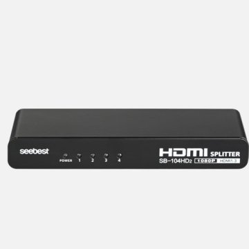 HDMI splitter with 1 HDMI input and 4 HDMI outputs