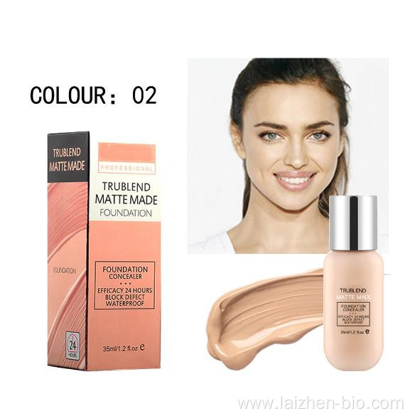 Long lasting full effect natural makeup foundation