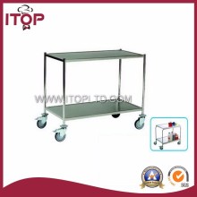two-layer tea trolley