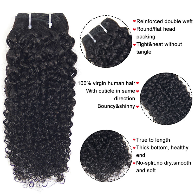 Cuticle Aligned 11a grade hair weave, vietnamese pixel curl double drawn human hair, unprocessed 11a mink brazilian hair