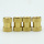 Fastener knurled thread insert brass nut