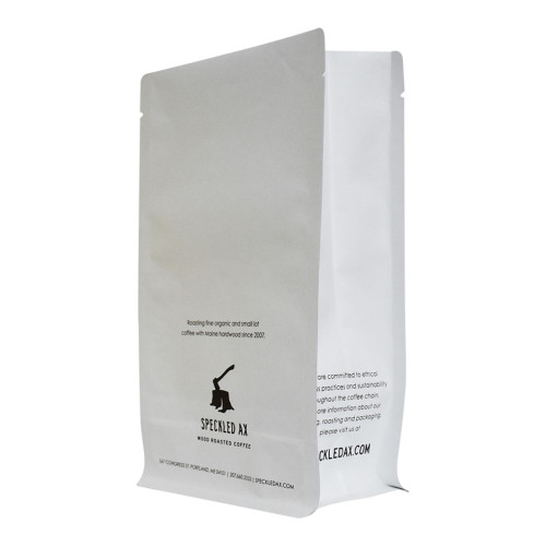 Compostable heat seal PLA coffee pouch with valve