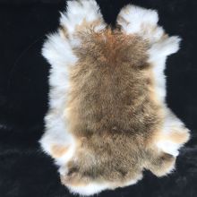 Wholesale price genuine real tanned natural color raw rabbit skin pelt