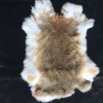 Wholesale price genuine real tanned natural color raw rabbit skin pelt