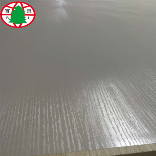 Melamine laminated MDF Embossed MDF panels 17mm