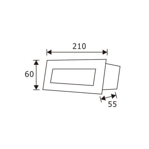 Horizontal Cove Rectangle 4W LED Step LighofStep Light For Cinema Hall