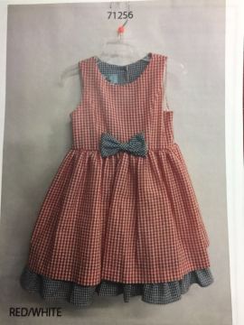 Small grid party dress