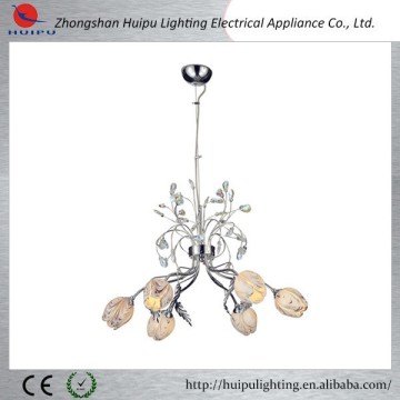 2015 colorful crystal glass shade pendant lamp