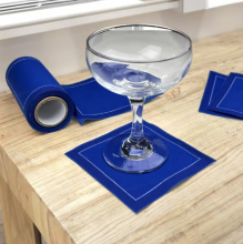 Disposable Everyday Blue Airline Coaster Cloth Napkins
