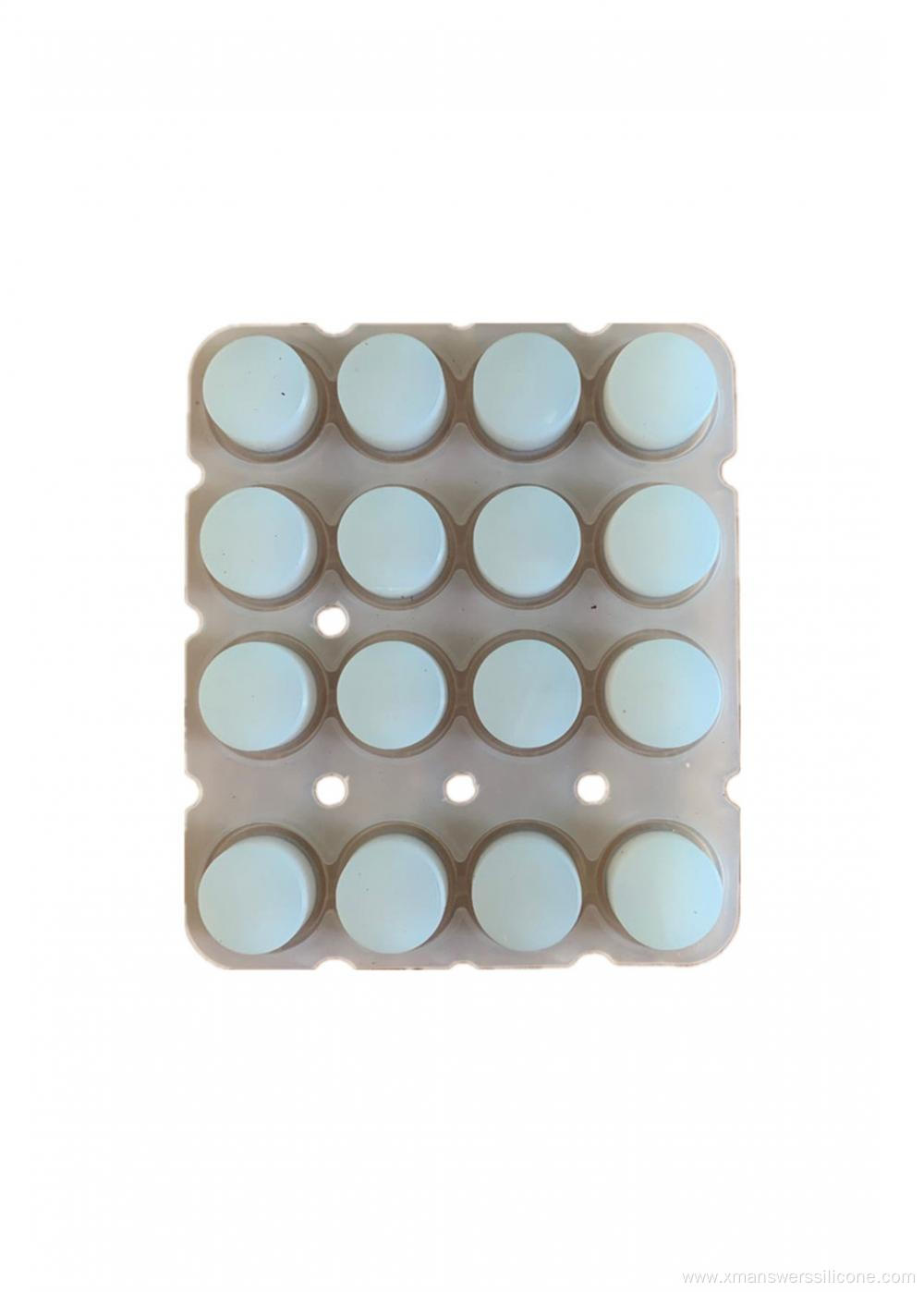 laser cutting illuminated backlit silicone rubber button pad